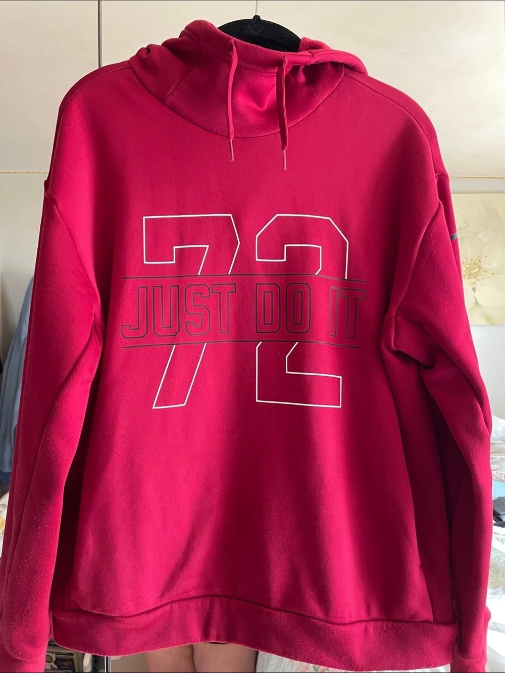 Nike Funnelneck Hoodie with 'Just Do It' Graphic